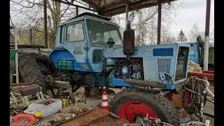 ТРАКТОР МТЗ-80. ВОССТАНОВЛЕНИЕ СТАРОГО ТРУДЯГИ. В ГОСТЯХ У АЛЕКСЕЯ.