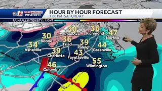 WATCH: Passing shower tonight, weekend wet and wintry storm