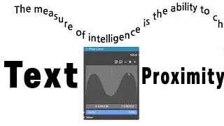 Text Animation Using Proximity node(Geometry nodes, blender 3.0)