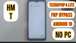 Tecno pop 4 lite Frp Bypass | Unlock Google Ac  Solution Without PC android 10