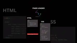 Page Loader Using Html and CSS #html #shot #youtubeshorts #programmingwithkaram