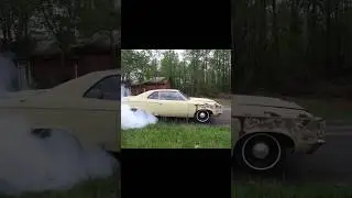 Does burnout, blows radiator. #mccoolauto #restoration #abandoned