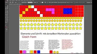 Elemente und Schrift  mit denselben Merkmalen auswählen - Adobe Illustrator