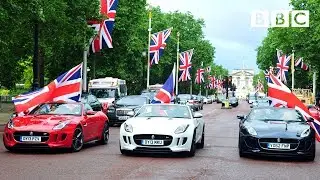 British made motors take over the Mall | Top Gear - BBC