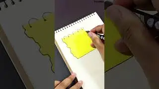 DIY Paper Yellow Journal #shorts