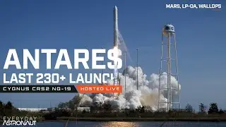 Watch the last Antares 230+ rocket fly for NASA to the ISS! #NG19