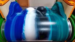 Silicone color mixing process ( green,black,white and blue color mixing )