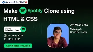 Make Spotify Clone Using HTML & CSS | HTML CSS workshop | Project building workshop