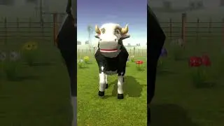 La Vaca Lola bailando en la granja #Shorts