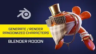 Object / Character Randomization / Batch Render  (Blender 2.9 / 3.0 Addon - FZRandomizer)