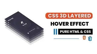 CSS 3D Layered Image Hover Effects Using | Html & Css Only @techweb.official