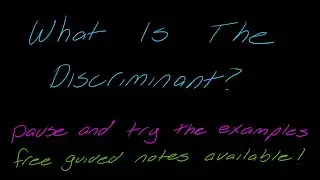 Lesson: The Discriminant
