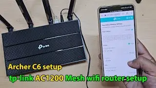 tp link ac1200 Mesh Wifi router setup