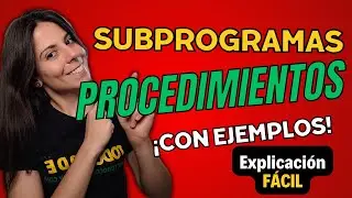 SUBPROGRAMAS: PROCEDIMIENTOS en PSEUDOCÓDIGO | Algoritmos 2024 ⭐