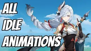 All Shenhe Idle Animations | Genshin Impact