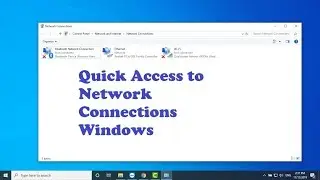 ncpa.cpl - Quick Command to Access Network Connections in Windows 10/8.1/7