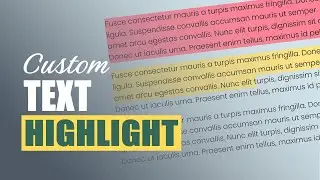 Customize Text Highlight Color using CSS