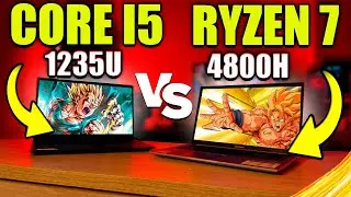 Asus VivoBook RYZEN 7 4800H vs Samsung Galaxy Book 2 i5 1235U (A VERDADE DÓI) - COMPARATIVO 2024