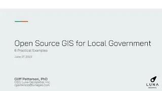 Open Source GIS for Local Government: 6 Practical Examples