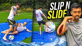 SLIP N SLIDE FUßBALL CHALLENGE endet BRUTAL!