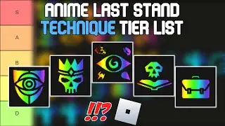 Anime Last Stand Technique Tier List | Roblox Tier Lists