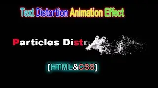 Text Distortion Animation Effect Using HTML & CSS || Q Tech Info