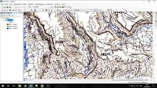Geo-referencing under ArcGis and removing map ends.