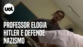 Professor afastado por defender nazismo volta às aulas e elogia Hitler em Santa Catarina