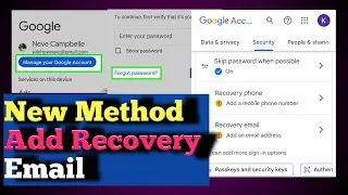 How To See Your Gmail Account Password  Add Recovery Email  🔓🔐IF You Forget Password