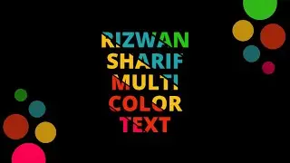 Multi Colors Text Effect | CSS Tutorial For Beginners