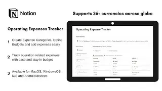 Operating Expenses Tracker  | How to track your operating expenses in @Notion