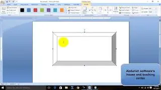 How to draw shapes and add text in it in ms word
