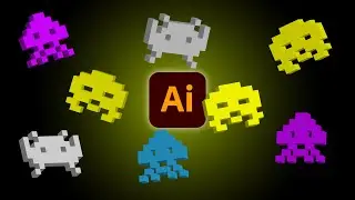 Make Super Cool 3D Space Invaders In Illustrator CC