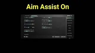 Bgmi Aim Assist Setting On Kaise Karen | BGMI Pubg Aim Assist Setting Enable #shorts.