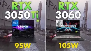 RTX 3050 Ti Laptop 95W vs RTX 3060 Laptop 105W | 8 Games Comparison