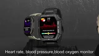 Smart Watch K55 ―  Смарт часы компаньон с милитаристическим дизайном и поддержкой Bluetooth звонка !