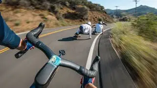 Longboarders vs Cyclist - Who's Faster?