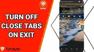 How To Turn Off Close Tabs On Exit On Brave Private Web Browser App