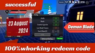 NEW ALL WORKING CODES FOR | DEMON BLADE IN AUGUST 2024! ROBLOX DEMON BLADE | CODES