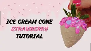 Ice Cream Cone-Themed Chocolate Covered Strawberries | Dipped Strawberries