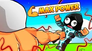 Unlocking MAX POWER in ROBLOX PUSHING SIMULATOR!