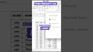| How to Add Picture Watermark in Excel 🔥⌛👍 |  