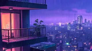 Chill out lofi music 🍀 lofi hip hop mix makes you feel positive ~ Rainy Lofi vibes for a calm night