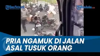 SEPERSIMPANGAN BUBAR, TINGGALKAN MOTOR Hindari Pria Ngamuk Bawa Tusuk Orang di Bali