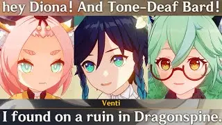 VENTI Helps DIONA to Make Potions Cutscene Genshin Impact