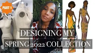 A Day In The Life Of A Fashion Designer | Making my Spring 2022 collection and Custom Prints