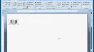 Create Barcode in Word 2007