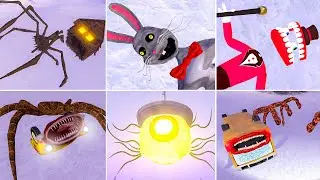 TORTURE OF HOUSE HEAD, DIGITAL CIRCUS, BUNNY MONSTER, BUS EATER, CAR EATER, LIGHTHOUSE