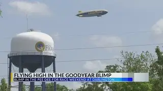 Goodyear Blimp makes appearance in the Pee Dee for Darlington race