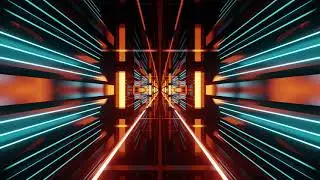 4k Abstract Scifi tunnel animation infinite loop background || Loops and Dots